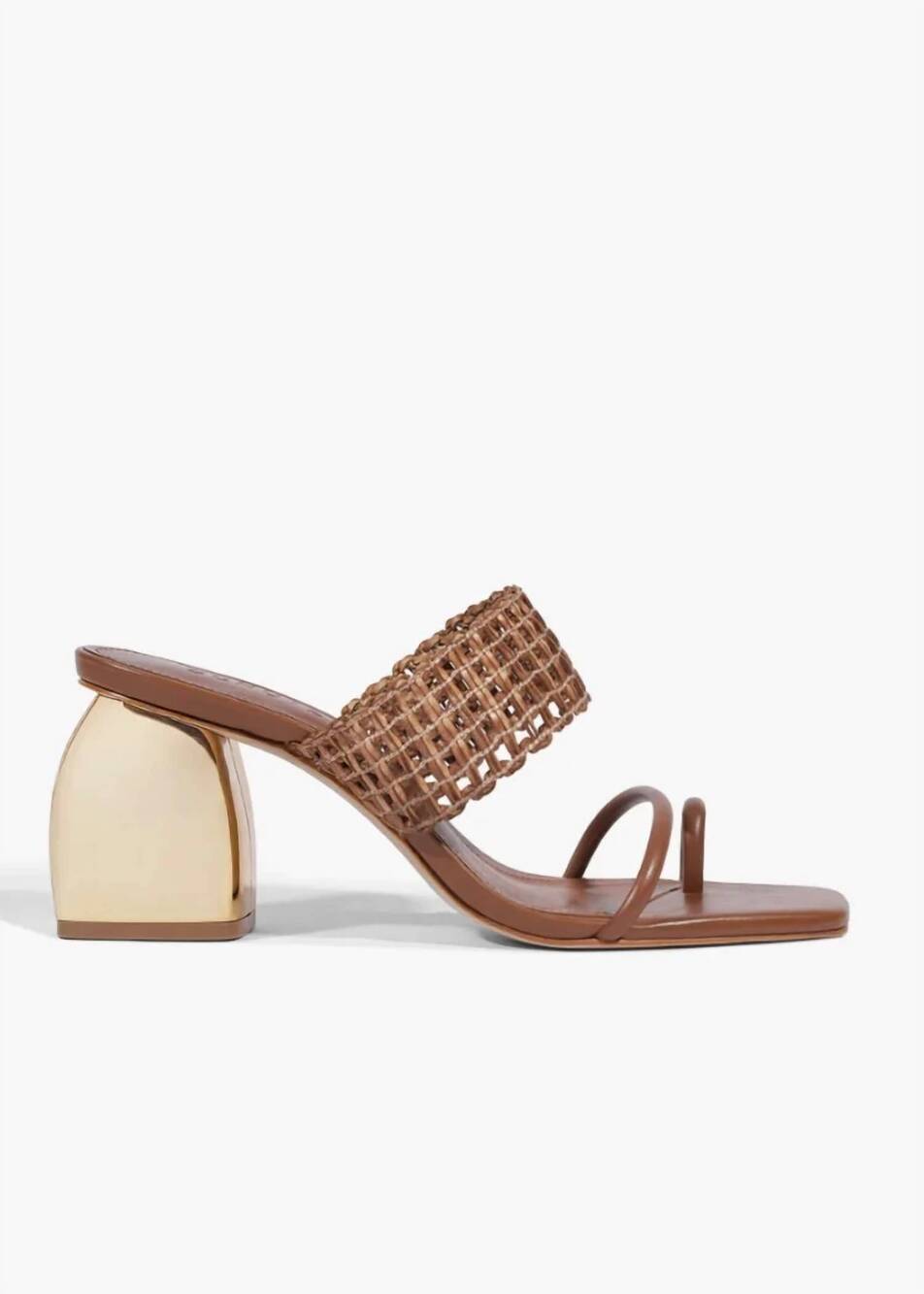 NEW SCHUTZ women's aberdeen heel in cognac